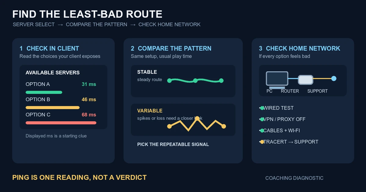VALORANT Servers and Ping: How to Choose the Least Bad Route
