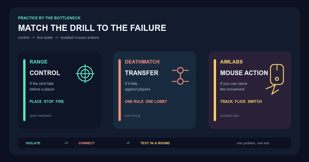 Range, Deathmatch or Aimlabs: Choosing the Right VALORANT Drill